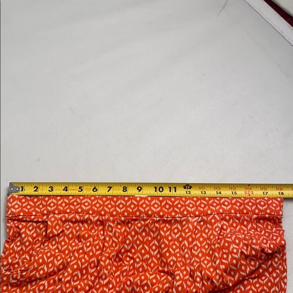Old Navy orange and cream trouser style lounge pants L - Picture 7 of 11